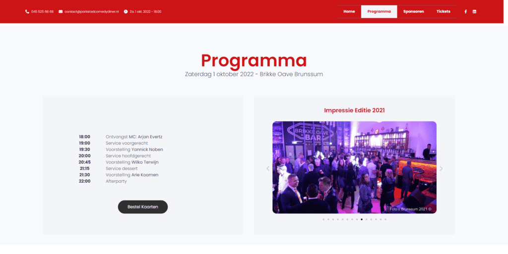 parkstadcomedydiner-programma